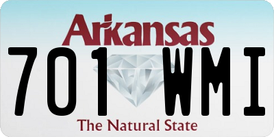 AR license plate 701WMI