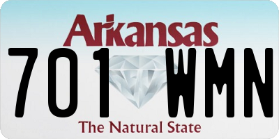 AR license plate 701WMN