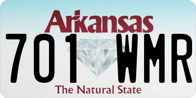 AR license plate 701WMR