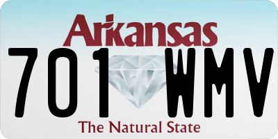 AR license plate 701WMV