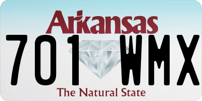 AR license plate 701WMX