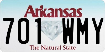 AR license plate 701WMY