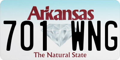 AR license plate 701WNG