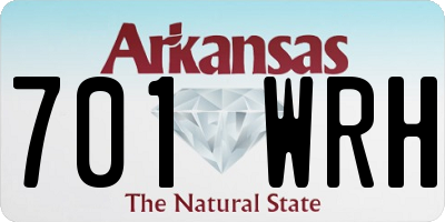 AR license plate 701WRH