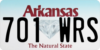 AR license plate 701WRS