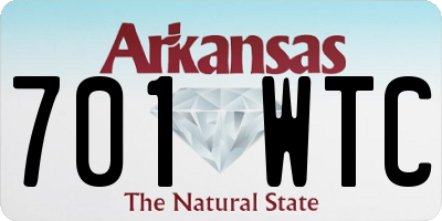 AR license plate 701WTC