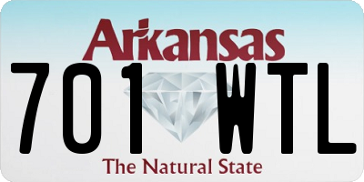 AR license plate 701WTL