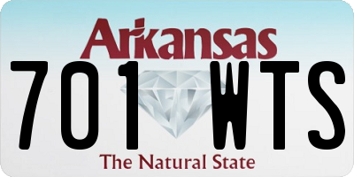 AR license plate 701WTS