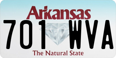 AR license plate 701WVA