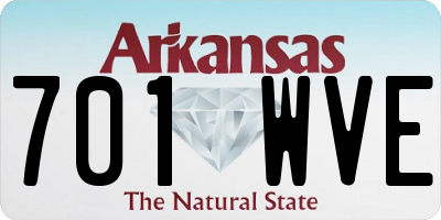 AR license plate 701WVE