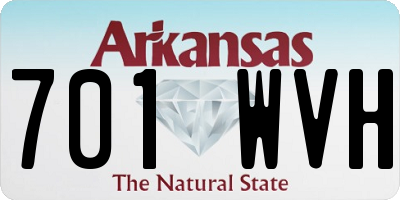 AR license plate 701WVH