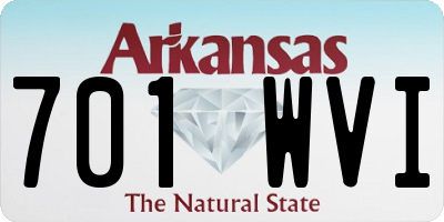AR license plate 701WVI