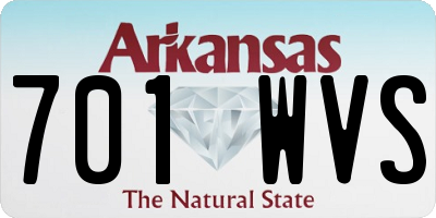 AR license plate 701WVS