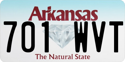 AR license plate 701WVT