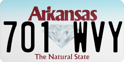 AR license plate 701WVY