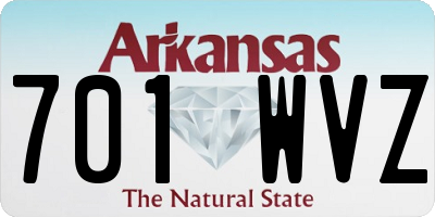 AR license plate 701WVZ