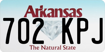 AR license plate 702KPJ