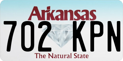 AR license plate 702KPN