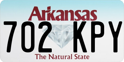 AR license plate 702KPY