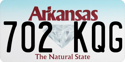 AR license plate 702KQG