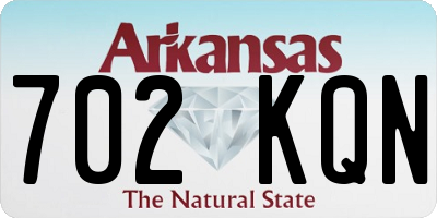 AR license plate 702KQN