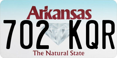 AR license plate 702KQR