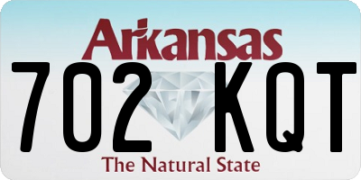 AR license plate 702KQT