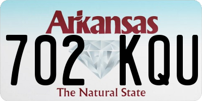 AR license plate 702KQU