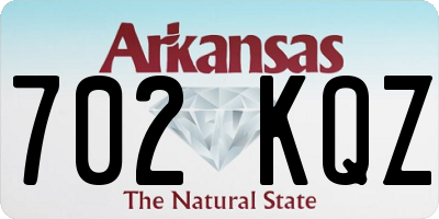 AR license plate 702KQZ