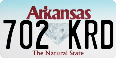 AR license plate 702KRD