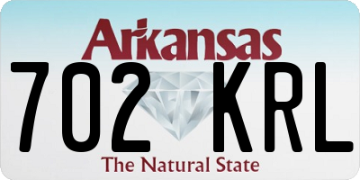AR license plate 702KRL