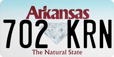 AR license plate 702KRN