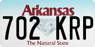 AR license plate 702KRP