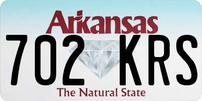AR license plate 702KRS