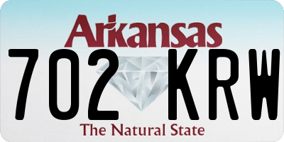 AR license plate 702KRW