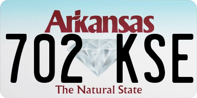AR license plate 702KSE
