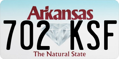 AR license plate 702KSF
