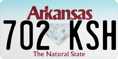 AR license plate 702KSH