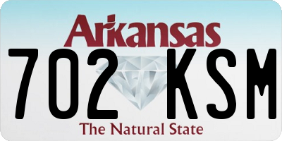 AR license plate 702KSM
