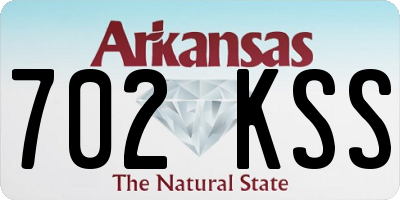 AR license plate 702KSS