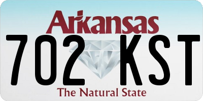 AR license plate 702KST