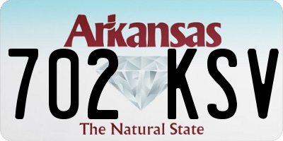 AR license plate 702KSV