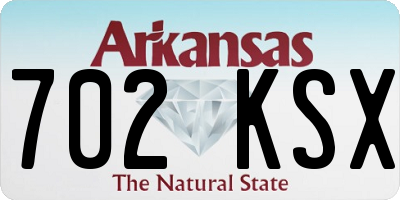 AR license plate 702KSX