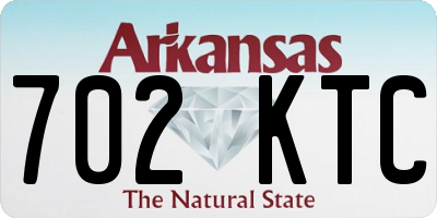 AR license plate 702KTC
