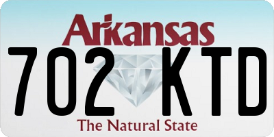 AR license plate 702KTD