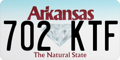 AR license plate 702KTF