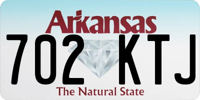AR license plate 702KTJ