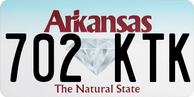 AR license plate 702KTK
