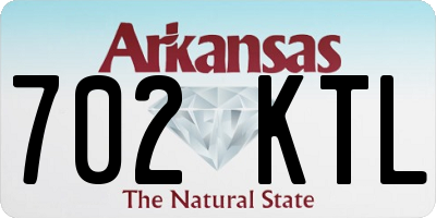 AR license plate 702KTL