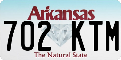 AR license plate 702KTM
